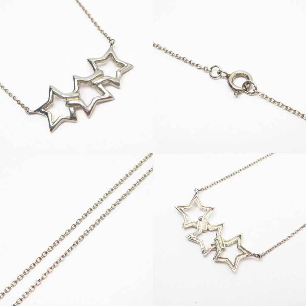 Tiffany Co Star Necklace Sterling Silver